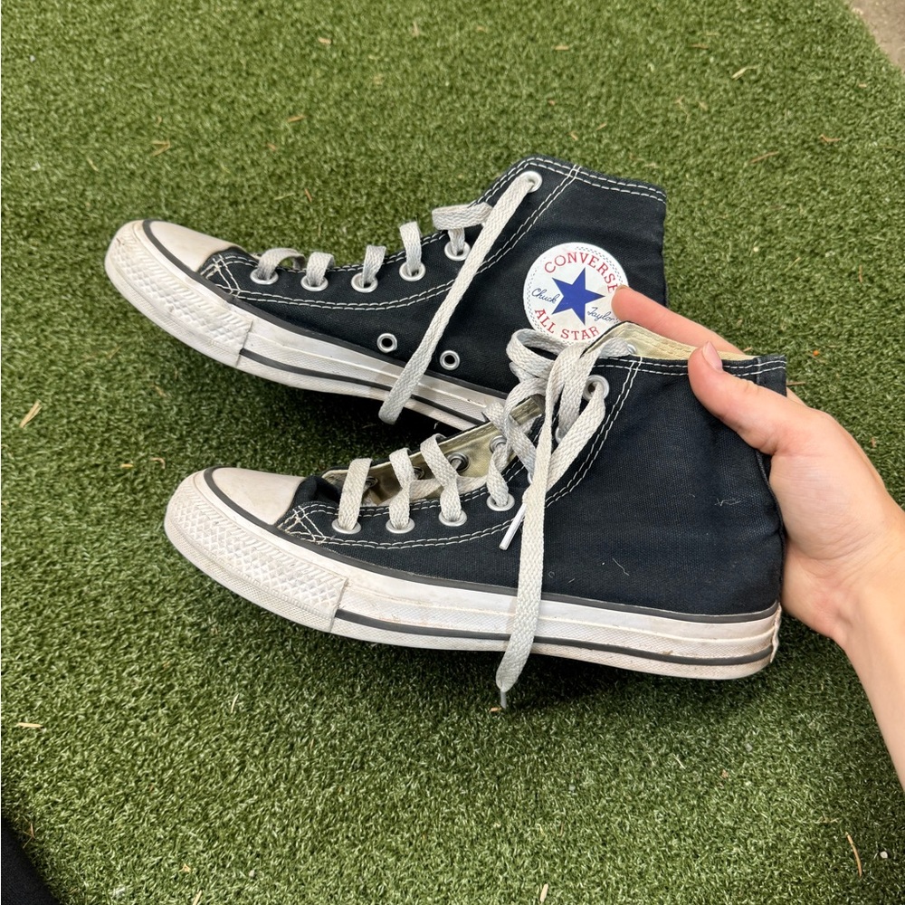 Converse Black and White High-Tops